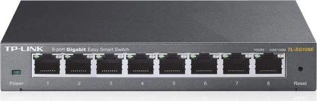 Switch TP-Link TL-SG108E, 8 port, 10/100/1000 Mbps
