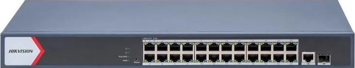 Switch Hikvision Gigabit DS-3E1526P-EIV2, 24 porturi, PoE