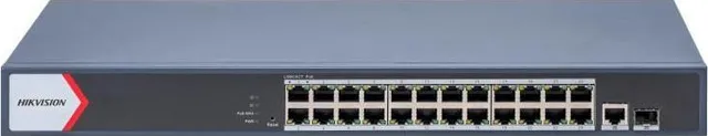 Switch Hikvision Gigabit DS-3E1526P-EIV2, 24 porturi, PoE