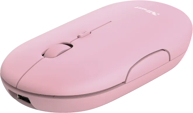 Mouse Wireless Trust Puck, 1600 dpi, Roz