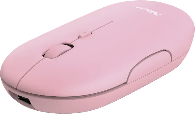 Mouse Wireless Trust Puck, 1600 dpi, Roz