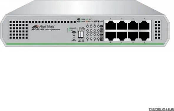 Switch Allied Telesis 910, 8 port, 10/100/1000 Mbps
