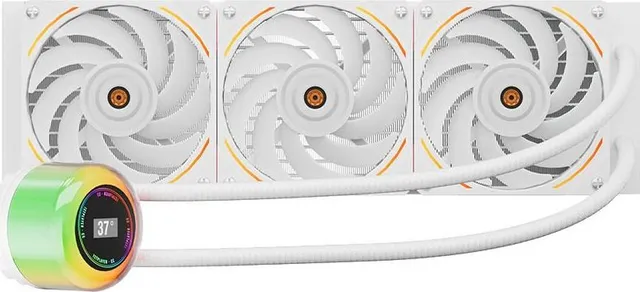 Cooler Procesor 1stPlayer CC-360-WH, Lichid, 12 cm, 3 ventilatoare, aRGB