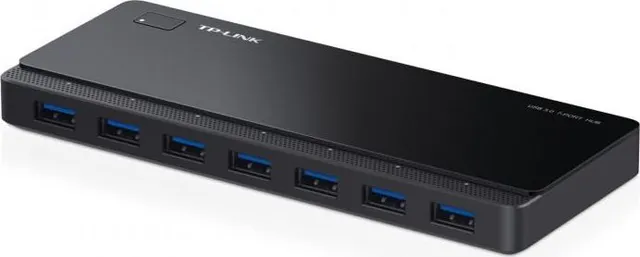 Hub USB TP-Link UH700, USB-A, 7 porturi, Negru