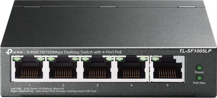 Switch TP-LINK TL-SF1005LP, 5 Port, 10/100 Mbps