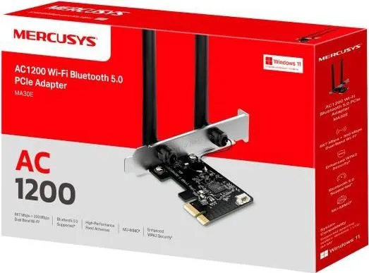 PCIe Adapter TP-LINK AC1200 Wi-Fi Bluetooth PCIe Adapter, Dual-band, WI-FI