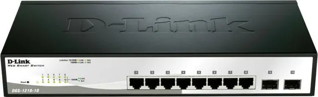 Switch D-Link DGS-1210-10, 8 port, 10/100/1000 Mbps