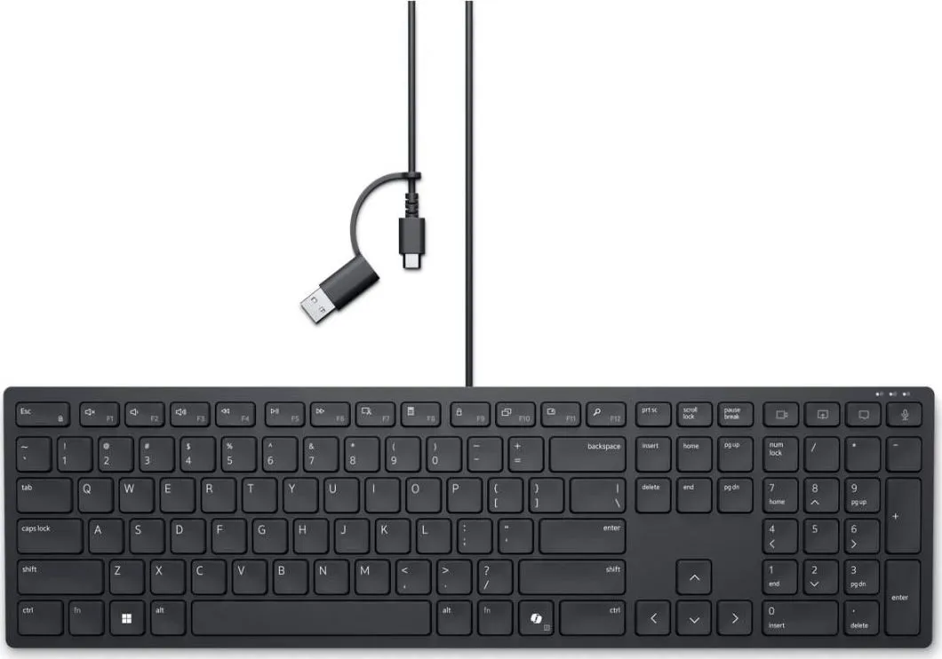 Tastatura DELL KB525C, USB, Negru, US International