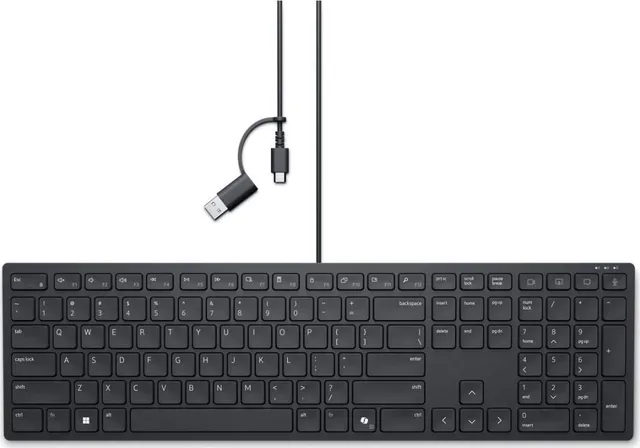 Tastatura DELL KB525C, USB, Negru, US International