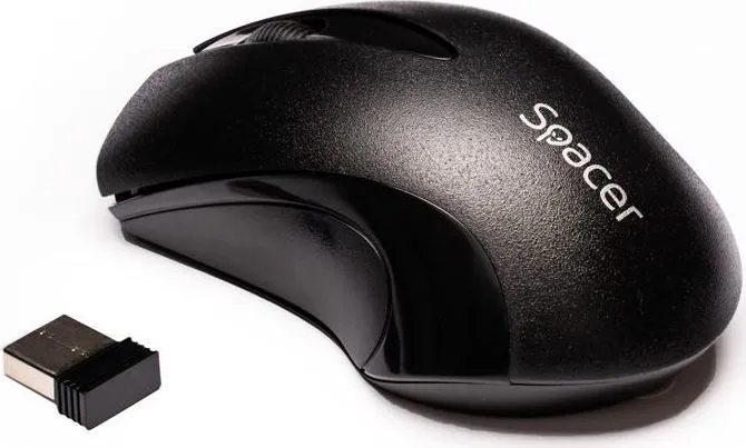 Mouse Wireless Spacer SPMO-W12, 1001 2000 dpi, Negru