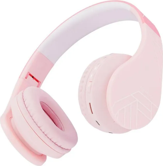 Casti Over-ear PowerLocus P1Kids, Wireless/Wired, Roz
