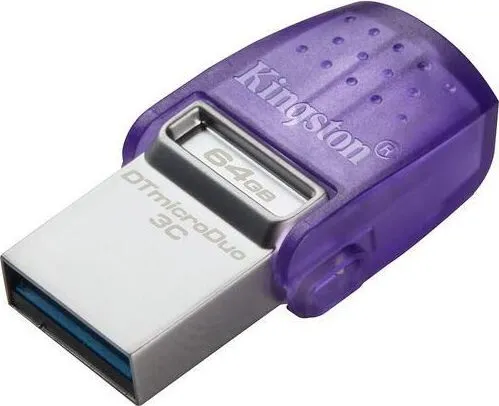 Memorie USB Kingston microDuo 3C, USB 3.0, Purpuriu