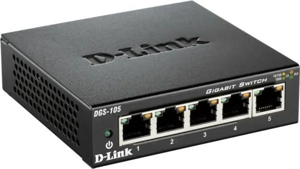 Switch D-Link DGS-105, 5 port, 10/100/1000 Mbps