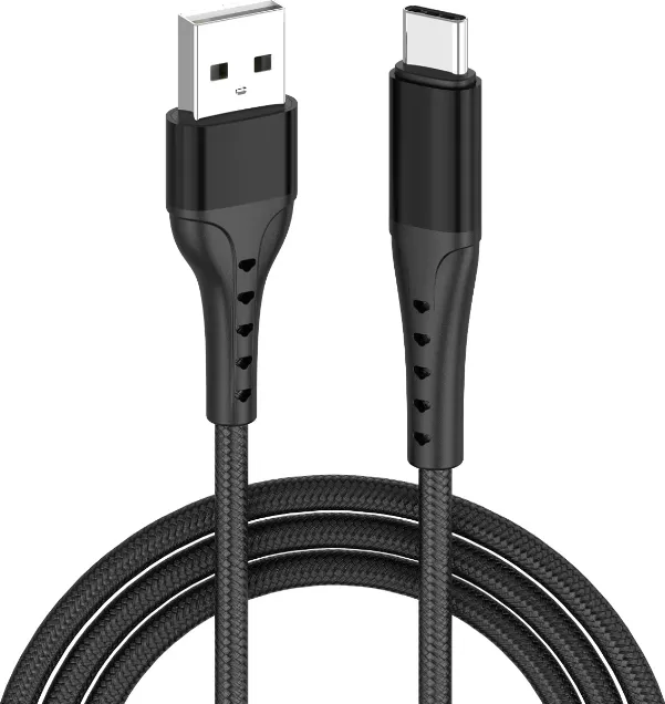 Cablu Lemontti Bending Aluminum, USB A/ USB C, 1.5m, Negru