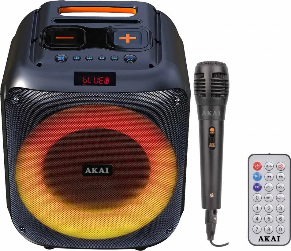 Boxa portabila Akai Bluetooth 5.0, putere RMS 40W, intrare AUX de 3, 5 mm — Resigilat