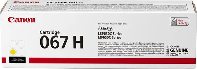Toner Canon CRG067HY, Yellow