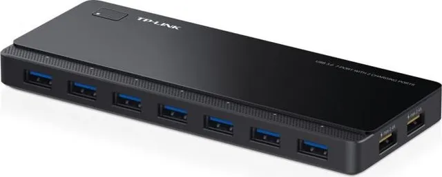Hub USB TP-Link UH720, USB-A, 7 porturi, Negru