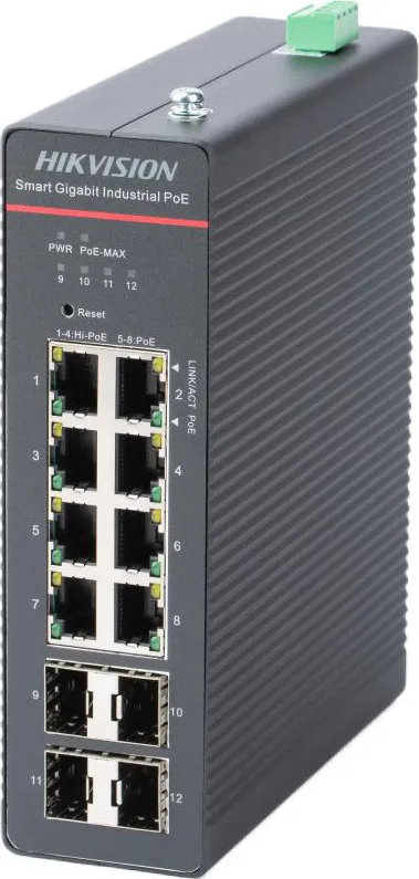HK Switch POE 8 Porturi Smart Managed 8 x Gigabit PoE RJ45 ports