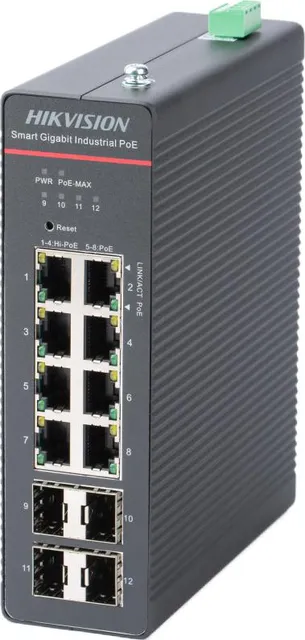 HK Switch POE 8 Porturi Smart Managed 8 x Gigabit PoE RJ45 ports