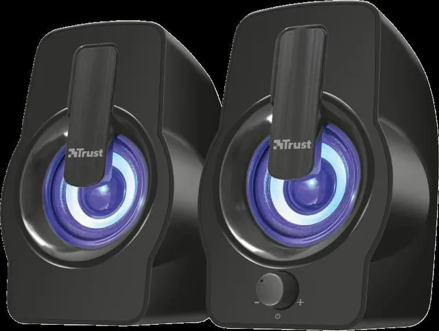 Boxe Stereo Trust Gemi RGB 2.0 Speaker, 6W, negru