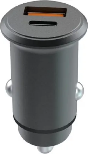 Incarcator Auto Lemontti Super Fast Charge, 65W, 2 porturi, Negru