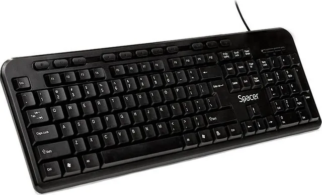 Tastatura Spacer SPKB-169, RGB, USB, Negru, EN US