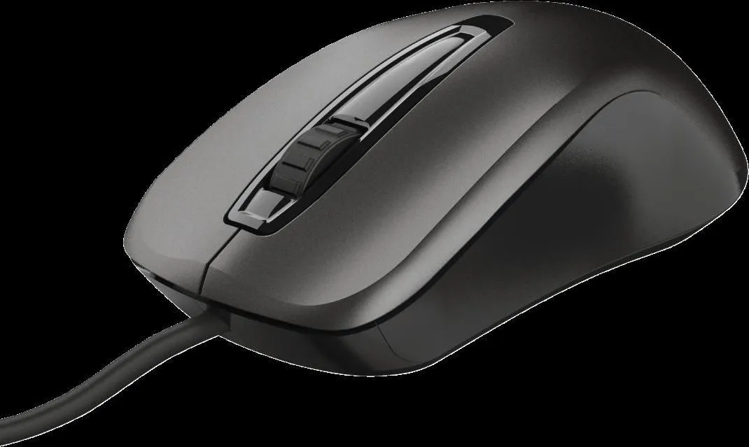 Mouse Trust Carve, 1200 dpi, Negru