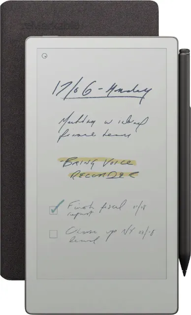 reMarkable Paper Pro Move with MarkerPlus and Book Folio Premium Leather Black