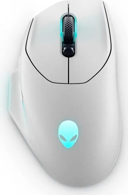 Mouse Gaming Wireless DELL AW620M, 26000 dpi, Lunar Light