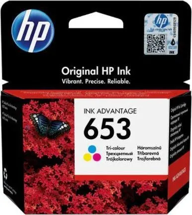 Cartus HP 653, Cyan, Magenta, Yellow