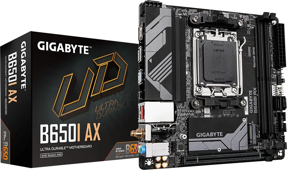 Placa de baza Gigabyte B650I AX, Socket AM5, DDR5, Mini-ITX