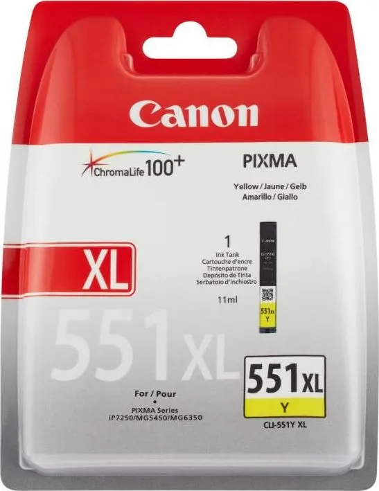 Cartus Canon CLI-551XL, Yellow