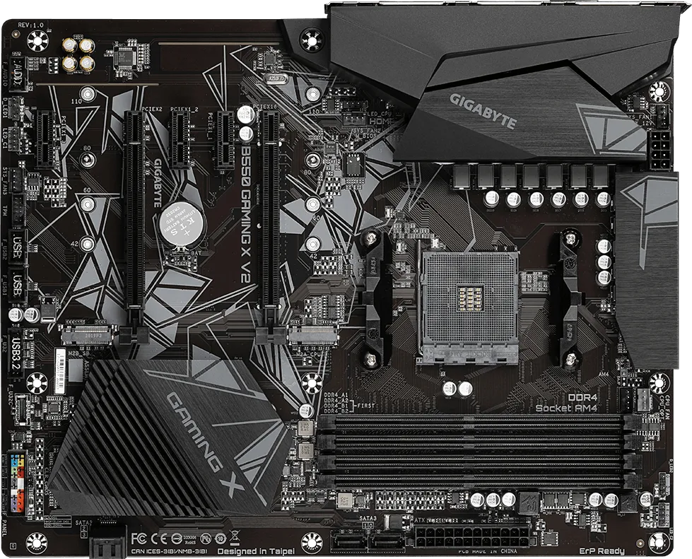 Placa de baza Gigabyte B550 Gaming X V2, Socket AM4, DDR4, ATX