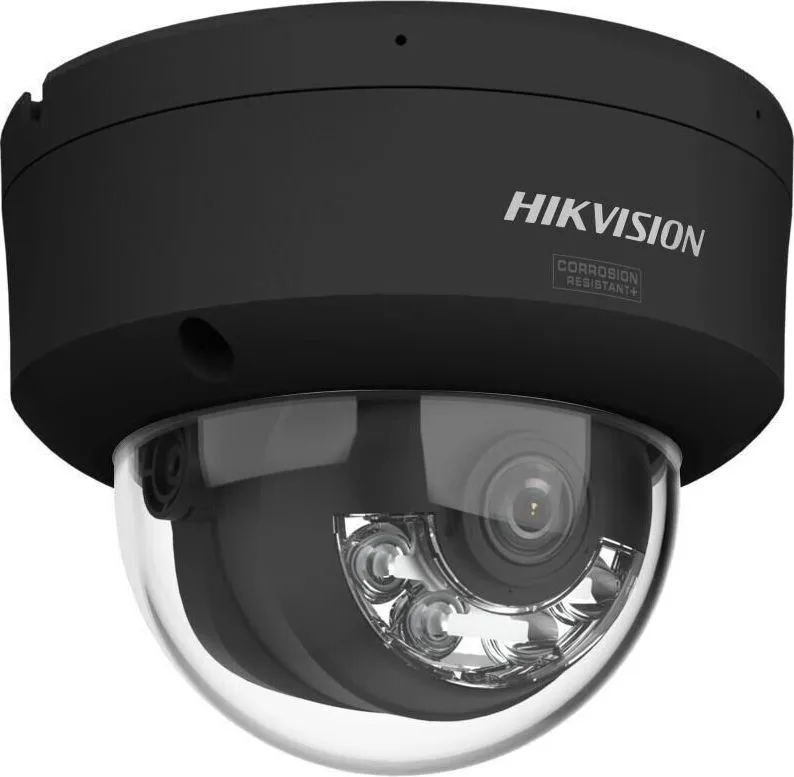 Camera de supraveghere IP Dome 6MP Smart Hybrid Light with ColorVu Hikvision DS-2CD2167G3-LIS2UY(2.8MM)/BK