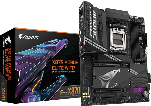 Placa de baza Gigabyte X870 Aorus Elite WIFI7, Socket AM5, DDR5, ATX