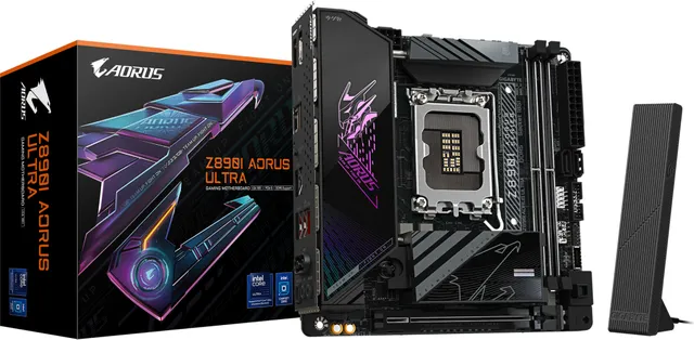 Placa de baza Gigabyte Z890I Aorus Ultra, LGA 1851, DDR5, Mini-ITX