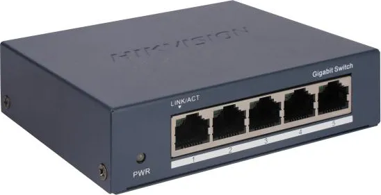 Switch Hikvision Gigabit DS-3E0505-O, 5 porturi