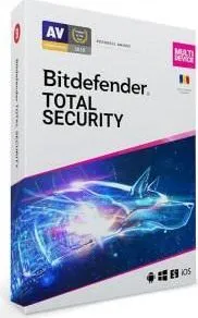 Licenta retail Bitdefender Total Security - protectie anti- malwarecompleta pentru, valabila pentru 2 ani