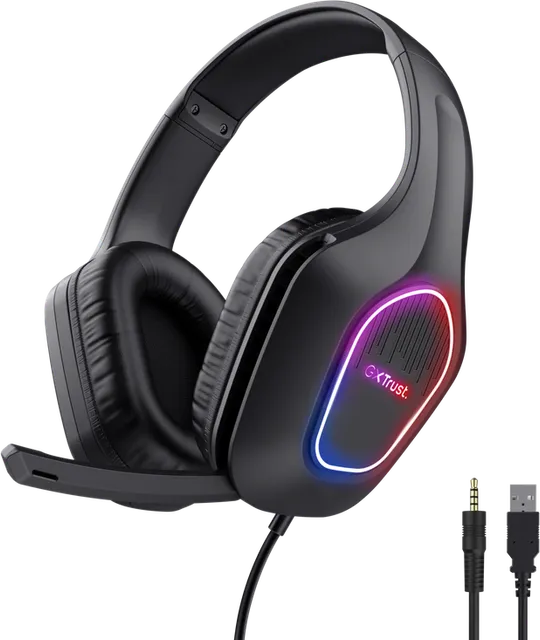 Casti Gaming Head-band Trust GXT 416 Zirox, Wired, Negru