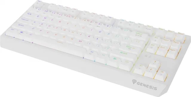 Tastatura Mecanica Gaming Genesis Thor 230 TKL, RGB, Wireless, Alb, EN US
