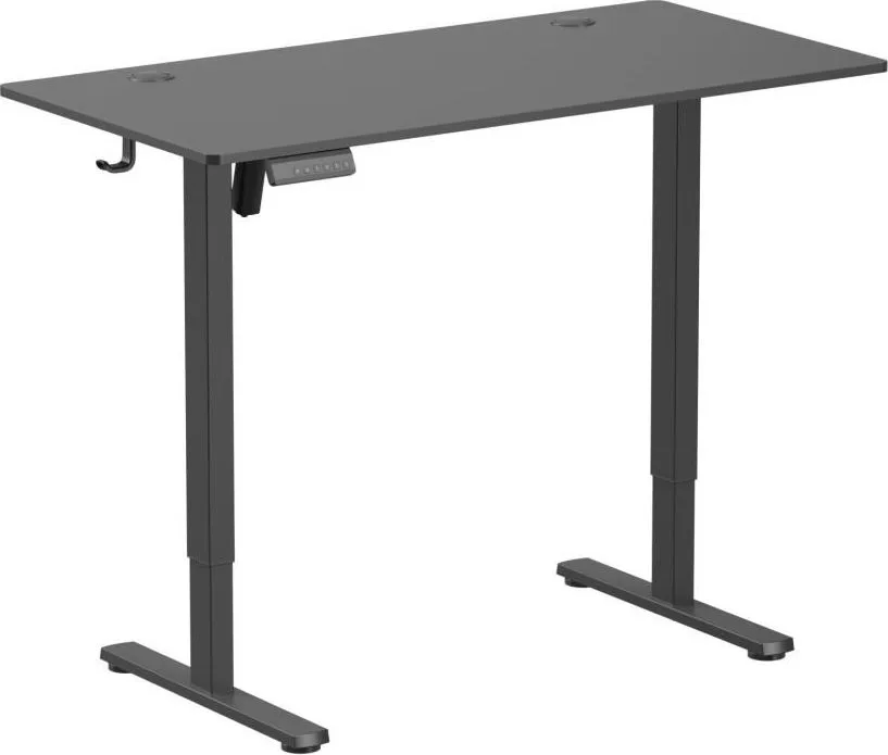 Birou Ascend cu reglare inaltime electric, negru, 1200x600x730~1180 mm