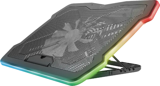 Stand racire Laptop Trust GXT 1126 Aura Multicolour-illuminated, negru