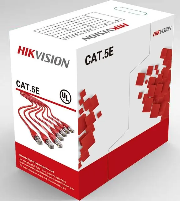 Cablu Hikvision DS-1LN5E-S, U/UTP, 305 m, Multicolor