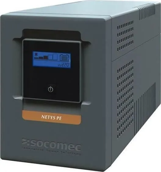 Netys PE UPS Socomec 2000VA / 1200W, Mini Tower, tehnologie line interactive, unda in trepte