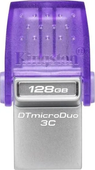 Memorie USB Kingston microDuo 3C 128 GB, USB 3.0, Purpuriu