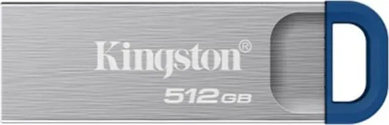 Memorie USB Kingston DataTraveler Kyson 512GB, USB 3.2, Argintiu