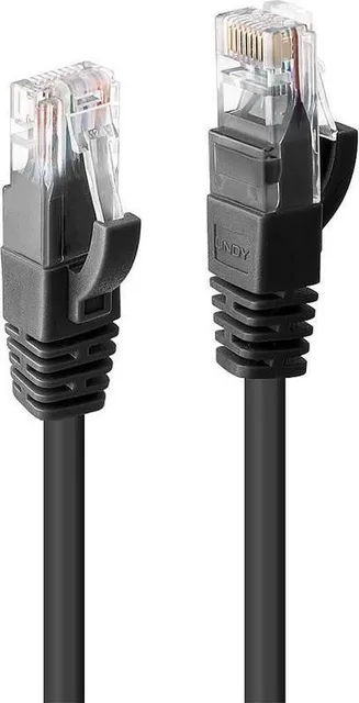 Cablu retea Lindy LY-48078 2m Cat.6 U/UTP, Black