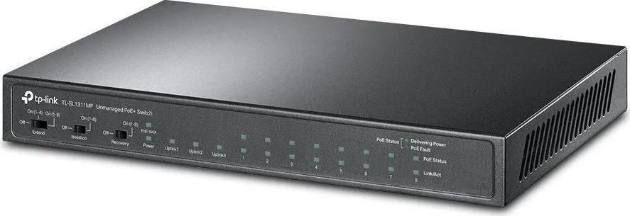 Switch TP-LINK TL-SL1311MP, Fast Ethernet, 10 porturi, PoE