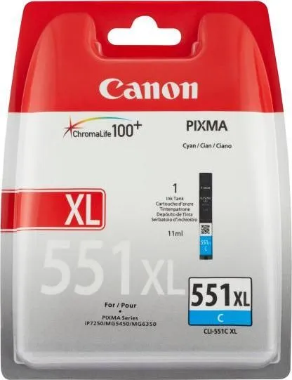 Cartus Canon CLI-551XL, Cyan