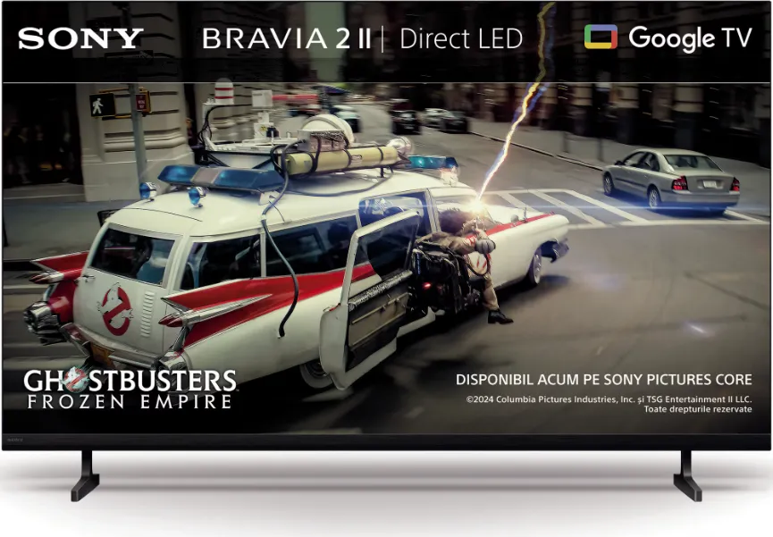 Televizor Sony Bravia 2 II LED 50S25VM2, 126 cm, Smart Google TV, 4K Ultra HD, Clasa E (Model 2026)
